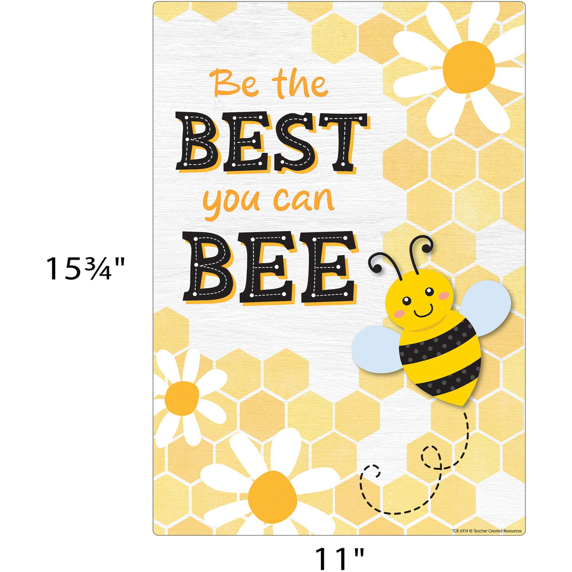Teacher Created Resources® 11" x 16" Buzzing Bees Positive Saying Small Posters Set